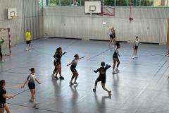 Die weibliche C der Handball-Füchse Scheyern im Auswärtsspiel gegen Donau/Paar