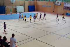 Die weibliche E I der Handball-Füchse Scheyern beim KHB-Spielbetriebsturnier