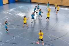 Die weibliche D-Jugend der Handball-Füchse im Heimspiel gegen den SC Kirchdorf
