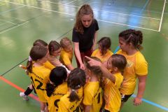 Die weibliche E II der Handball-Füchse Scheyern beim KHB-Spielbetriebsturnier