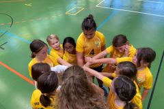 Die weibliche E II der Handball-Füchse Scheyern beim KHB-Spielbetriebsturnier