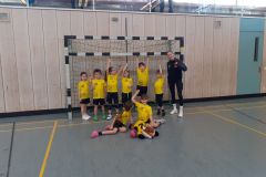 Die Minis I der Handball-Füchse Scheyern beim KHB-Turnier
