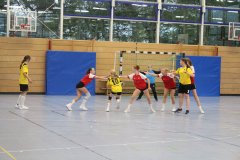 Die weibliche C der Handball-Füchse Scheyern im Heimspiel gegen Schrobenhausen