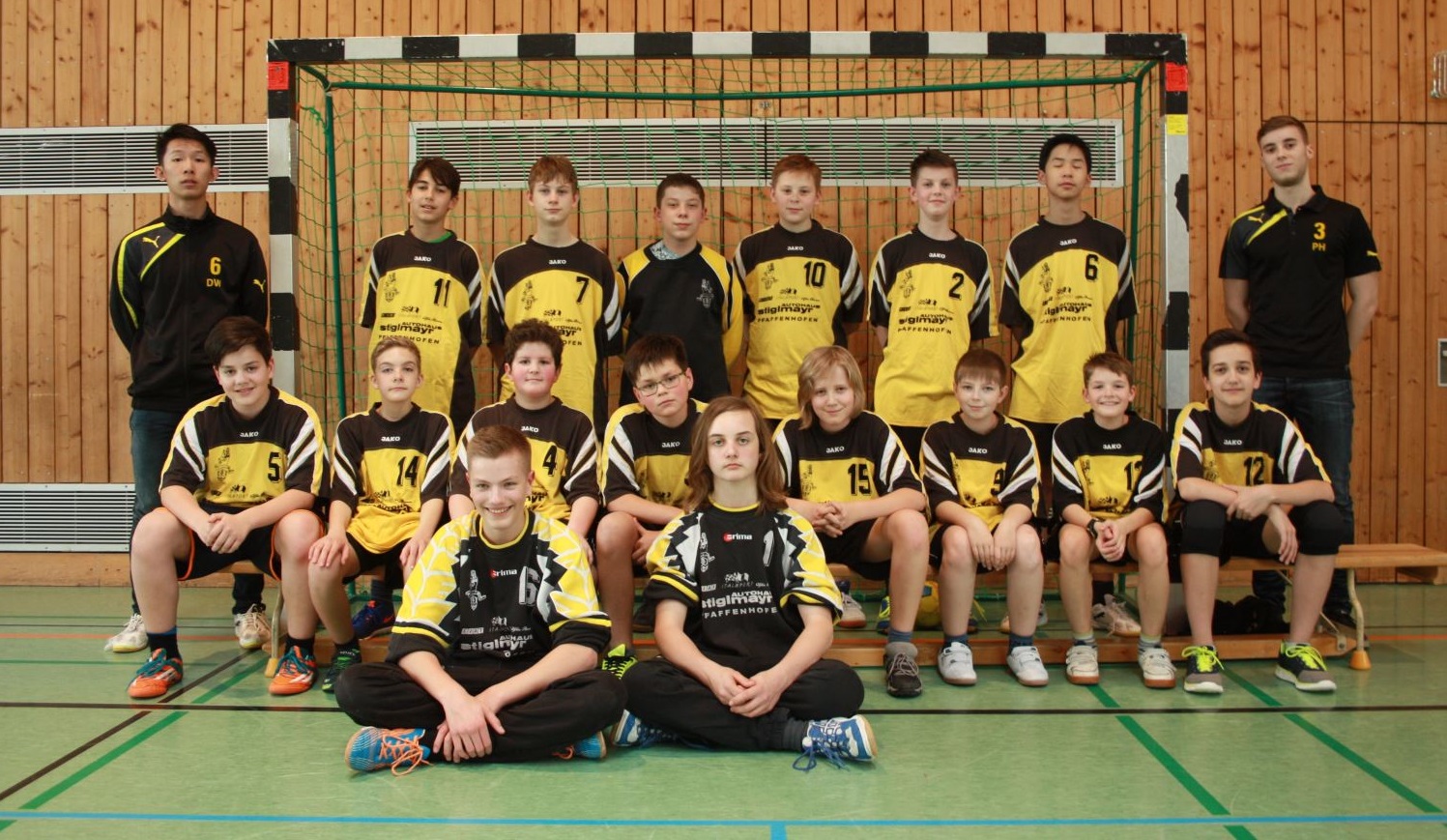 Mannschaftsfoto der männlichen C-Jugend Saison 2016/2017