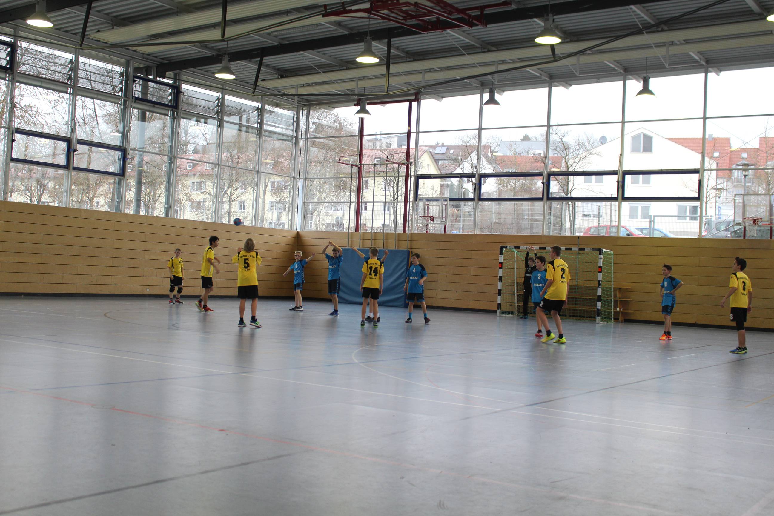 Die männliche C-Jugend im Heimspiel gegen die HSG Schwabkirchen.
