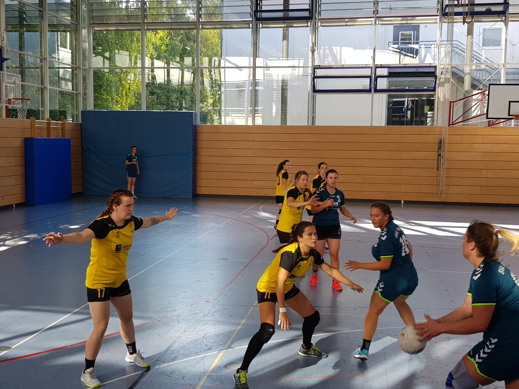 Die Damenmannschaft der Handball-Füchse Scheyern beim Fuchs-Cup