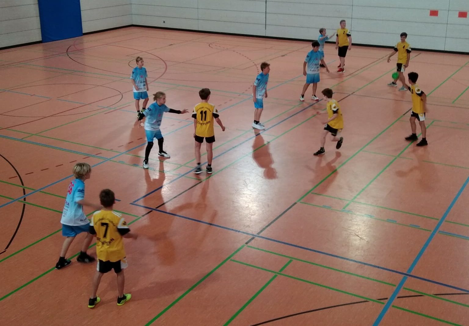 Die männliche D der Handball-Füchse gegen HSG Schwab/kirchen