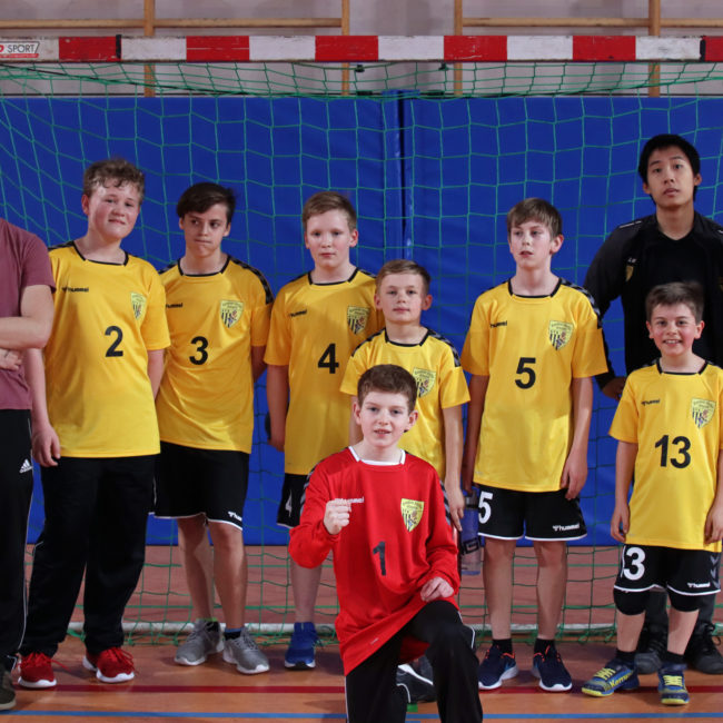 Die Männliche D der Handball-Füchse Scheyern im Heimspiel gegen SSV Schrobenhausen