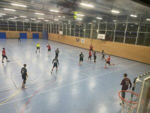 Die Herren I der Handball-Füchse im Heimspiel gegen Schrobenhausen