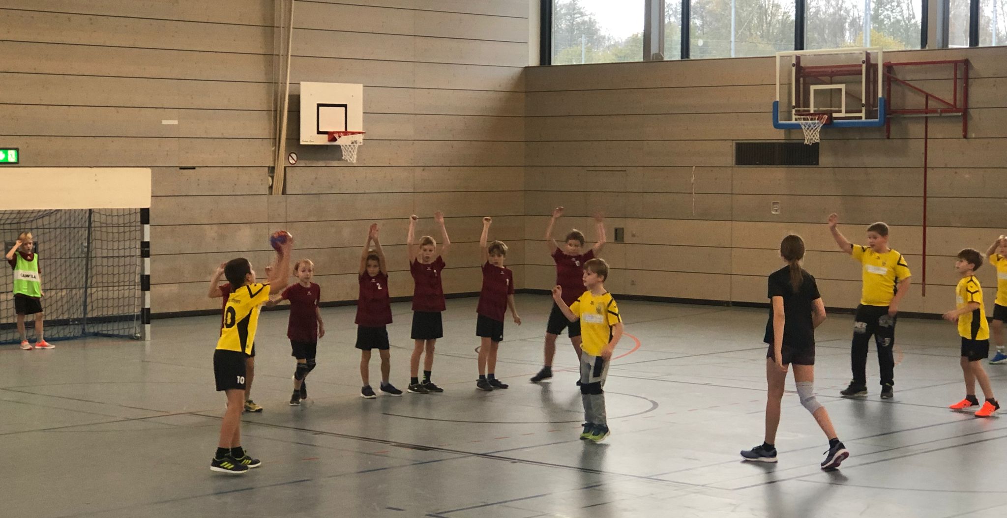 Die männliche E der Handball-Füchse beim KHB-Turnier in Pfaffenhofen