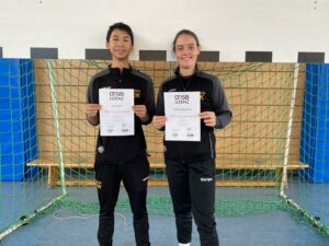 Eric Wang und Karolin Kollmar absolvierten die Ausbildung zum C-Trainer