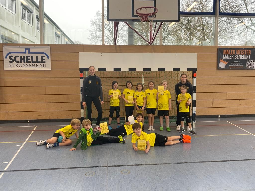 Die Minis I der Handball-Füchse Scheyern in der Saison 2022/23