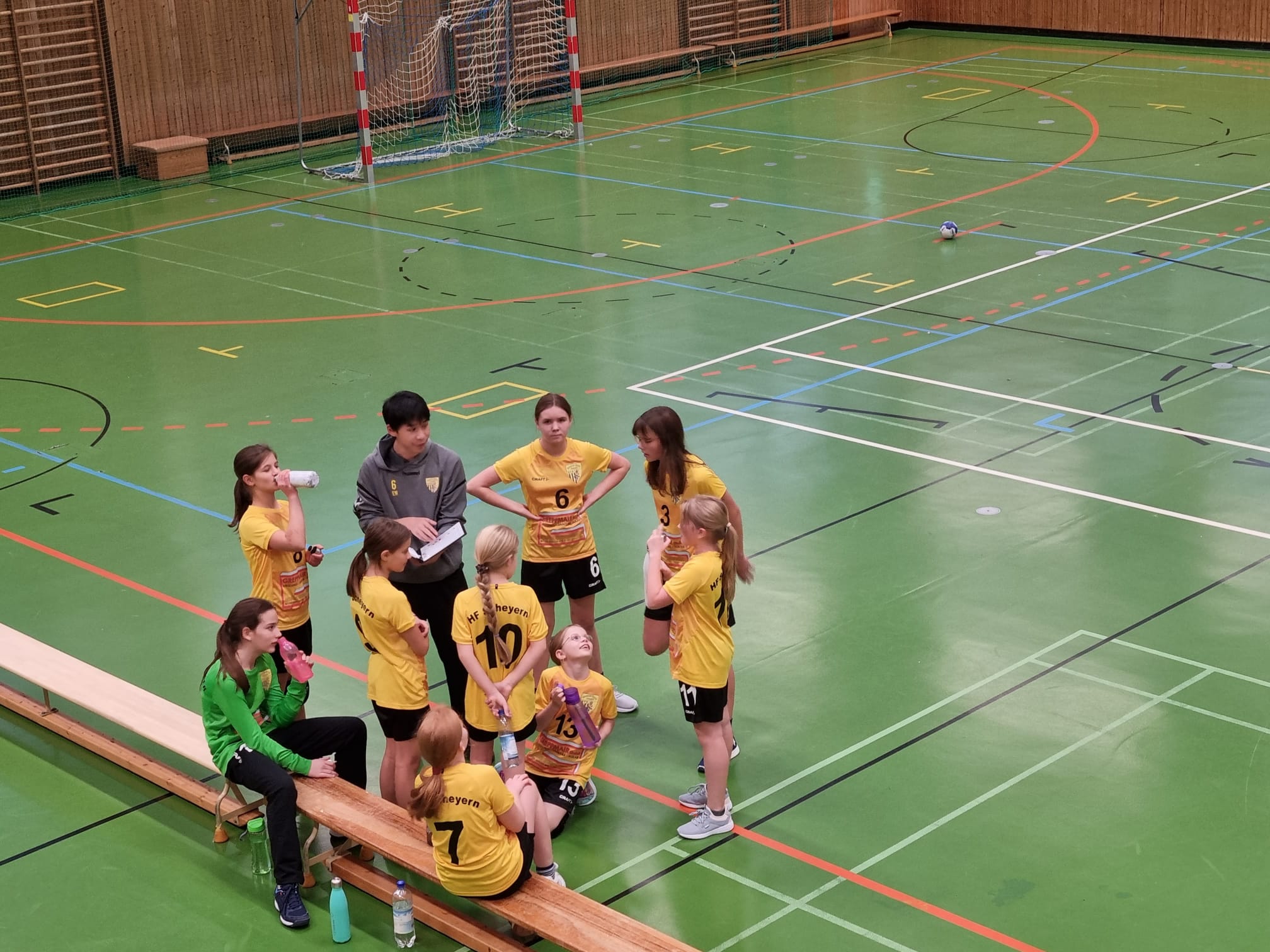 Die weibliche D der Handball-Füchse im Auswärtsspiel gegen Kirchdorf