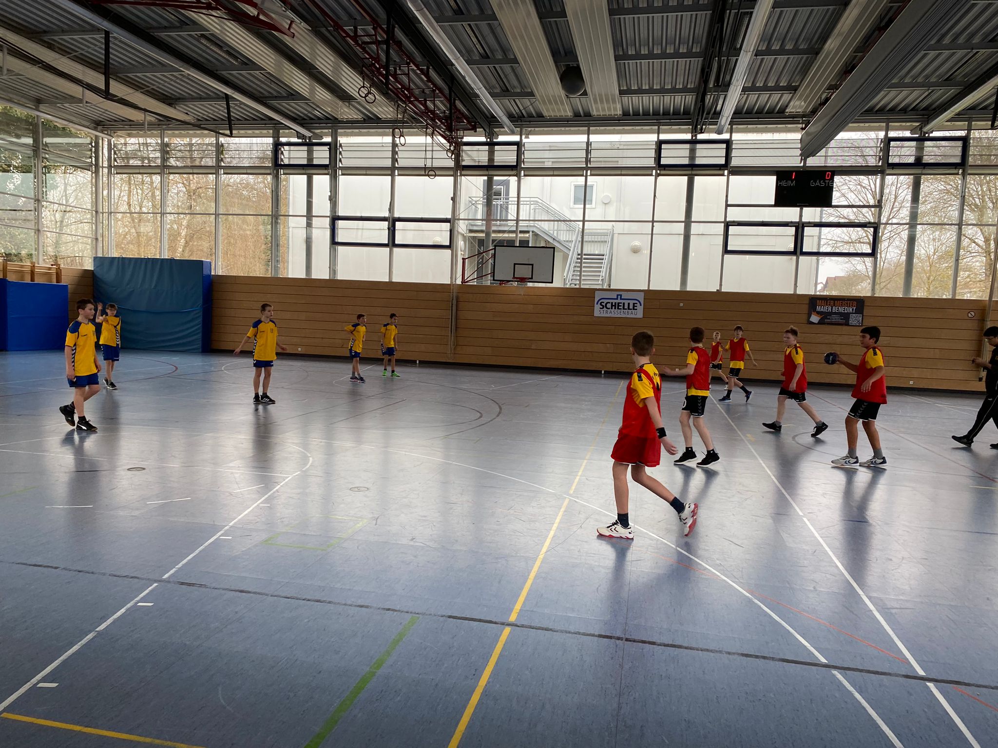Die männliche D der Handball-Füchse im Heimspiel gegen Pfaffenhofen