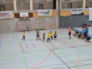 Die Minis I der Handball-Füchse beim KHB-Turnier