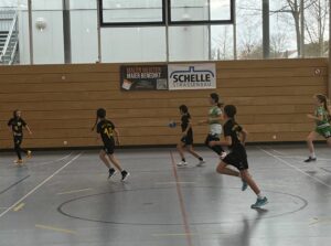 Die weibliche E I der Handball-Füchse beim KHB-Turnier