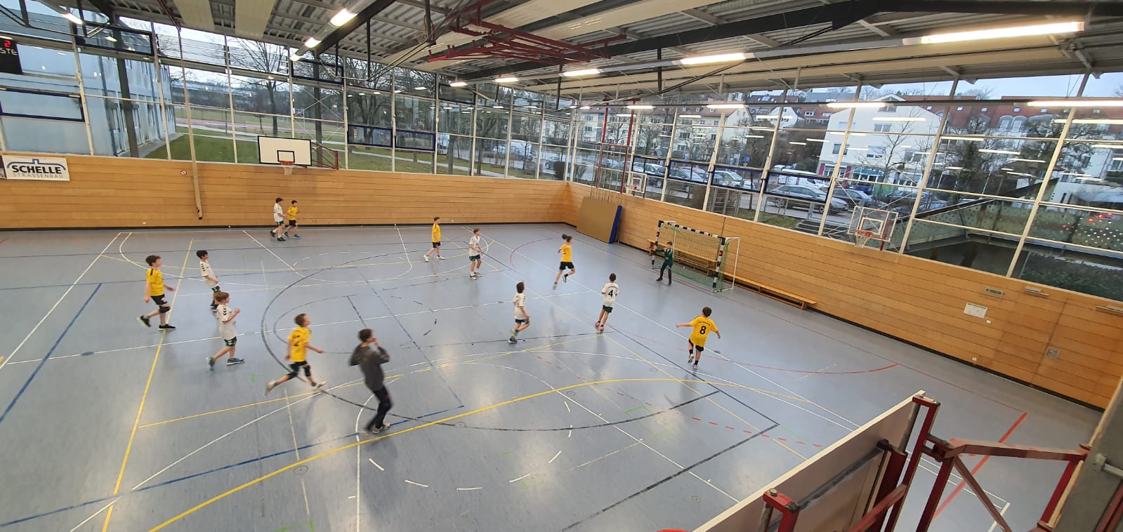 Die männliche D der Handball-Füchse im Heimspiel gegen Gaimersheim