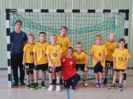 Die männliche D-Jugend der Handball-Füchse im Auswärtsspiel gegen Rohrbach