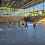 Die weibliche D I der Handball-Füchse im Heimspiel gegen Pfaffenhofen