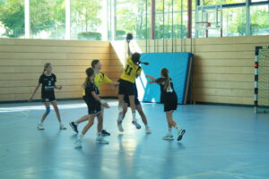 Die weibliche C der Handball-Füchse im Heimspiel gegen Gaimersheim