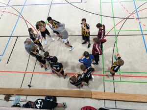 Die Herren I der Handball-Füchse im Auswärtsspiel gegen Donau/Paar