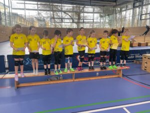 Die Minis III der Handball-Füchse Scheyern beim KHB-Turnier